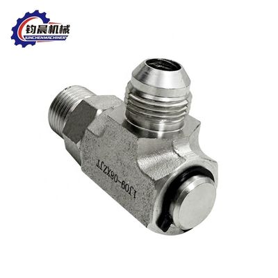 Adaptateur hydraulique de connexion de bride avec joint de tuyau d'huile personnalisé