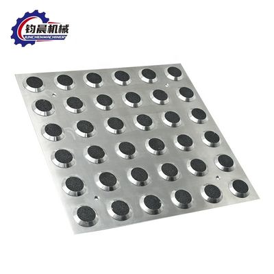 Plaque en acier inoxydable bande tactile pour les indicateurs tactiles de conception moderne boutons d'appui
