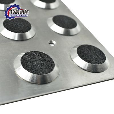 Plaque en acier inoxydable bande tactile pour les indicateurs tactiles de conception moderne boutons d'appui