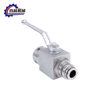 Valve à bille hydraulique à haute pression en acier inoxydable 1/4&quot;-11/4&quot; pour gaz/eau/huile