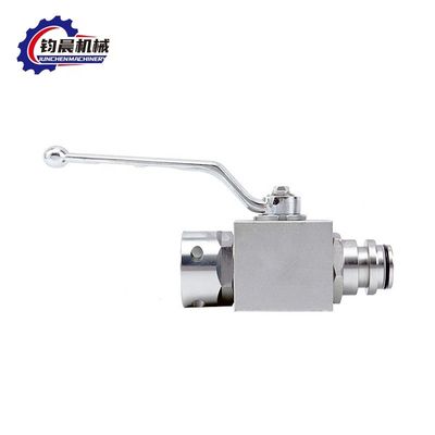 Valve à bille hydraulique à haute pression en acier inoxydable 1/4&quot;-11/4&quot; pour gaz/eau/huile