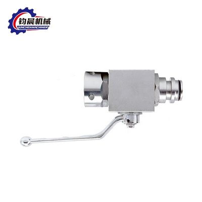 Valve à bille hydraulique à haute pression en acier inoxydable 1/4&quot;-11/4&quot; pour gaz/eau/huile