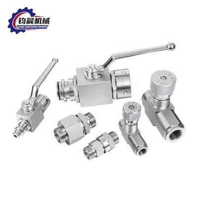Valve à bille hydraulique à haute pression en acier inoxydable 1/4&quot;-11/4&quot; pour gaz/eau/huile