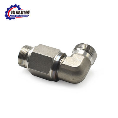 OEM joint hydraulique en acier au carbone à 90 degrés pour tuyaux à coude personnalisé pour fil sous pression