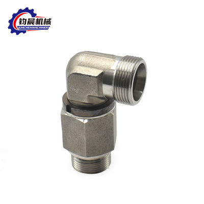 OEM joint hydraulique en acier au carbone à 90 degrés pour tuyaux à coude personnalisé pour fil sous pression