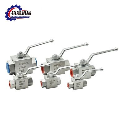 Valve à bille hydraulique à haute pression pour gaz/eau/huile avec fil interne KHB3K-28LR