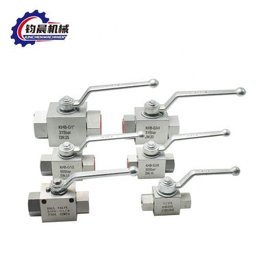 Ventilateur à bille hydraulique haute pression en acier inoxydable KHB-G11/2 pour support personnalisé